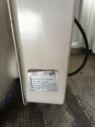 Radiador Eléctrico S&P Beige/Negro