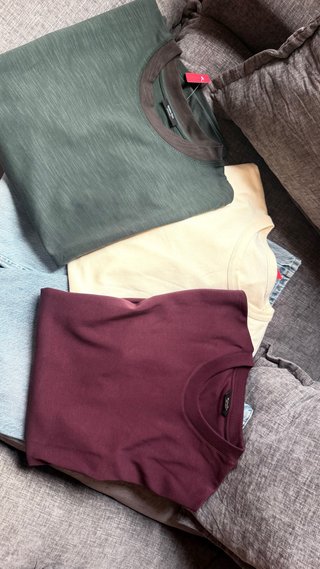 Lote 3 Camisetas Massimo Dutti Hombre Talla L