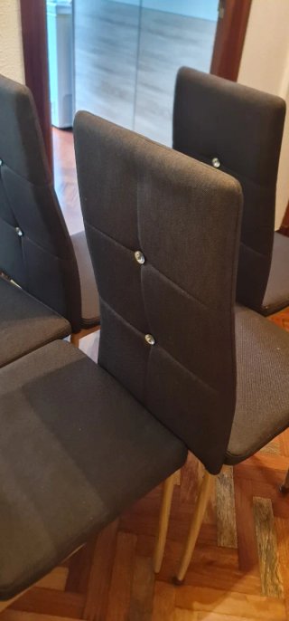 URGE - Pack de 6 Sillas tapizadas de comedor/salón