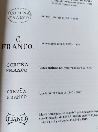 Francobolli Postali La Coruña S.XVIII-XIX