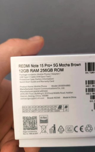 12GB RAM Xiaomi Redmi Note 15 Pro+ 5G