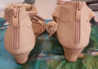 Sandalias elegantes tacón talla 40 impecables