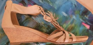 Sandalias elegantes tacón talla 40 impecables