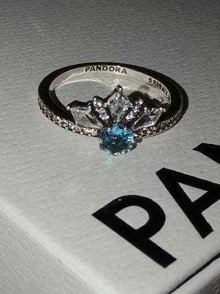 Anillo Pandora Princesa Elsa de Frozen Talla 56