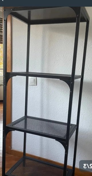 Estantería Ikea Metálica Madera Negra