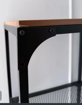 Estantería Ikea Metálica Madera Negra
