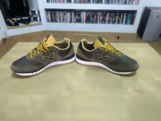 Deportivas Munich Hombre Verde y Amarillo