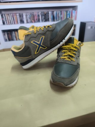 Deportivas Munich Hombre Verde y Amarillo