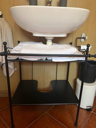 Lote Muebles Baño Metal Ikea Negro