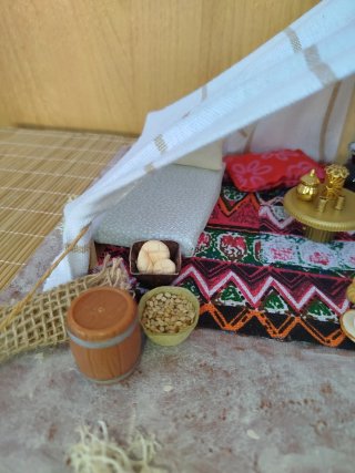 Miniatura Belén: Tienda y Camello