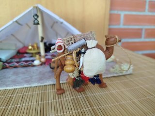Miniatura Belén: Tienda y Camello