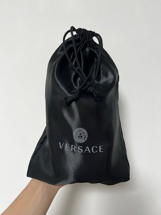 Pantofole Versace Medusa Nere Cristalli Tg L