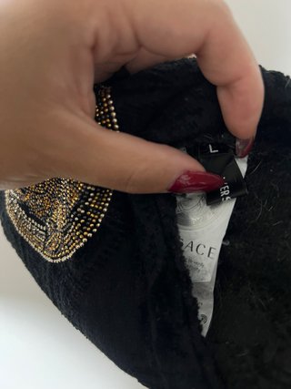 Pantofole Versace Medusa Nere Cristalli Tg L