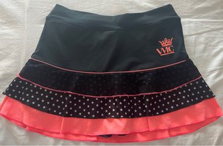 Falda VMC Padel Negra y Rosa Estrellas