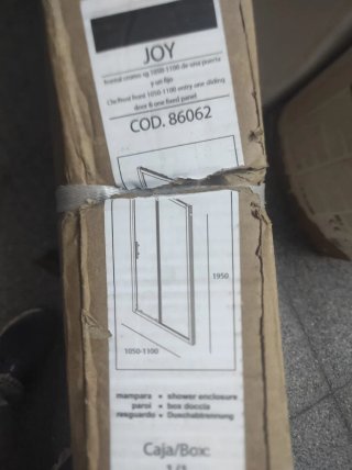 Mampara de ducha Salgar sin usar
