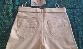 Pantalón mujer beige