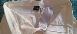 Pantalón mujer beige