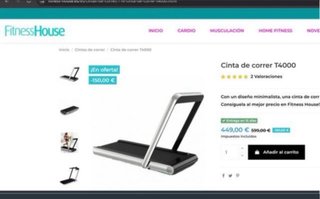 Cinta de correr Fitness House T4000