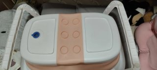 Bañera Plegable Bebé Rosa y Blanca