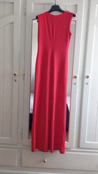Vestido largo ceremonia rojo