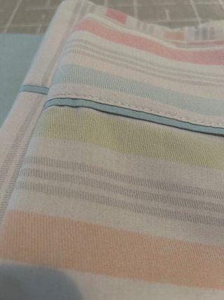 Sábana ajustable 105 cm rayas multicolor