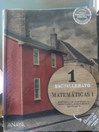 Libros 1 Bachillerato Ciencias Colegio San José.