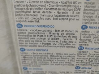 Inodoro Suspendido Set Sea Essential Blanco