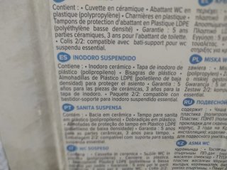 Inodoro Suspendido Set Sea Essential Blanco
