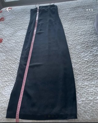 Vestido largo negro ceremonia, paso ecuador, fiest