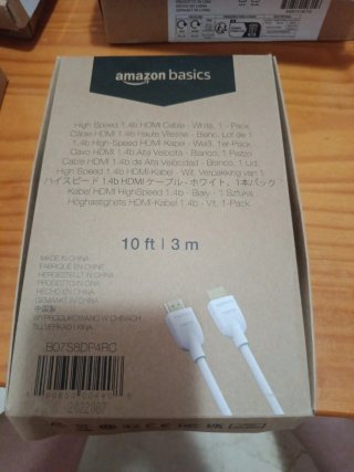 Cable HDMI Amazon Basics Blanco