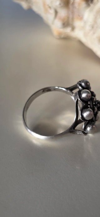 Anillo de plata de ley charro antiguo