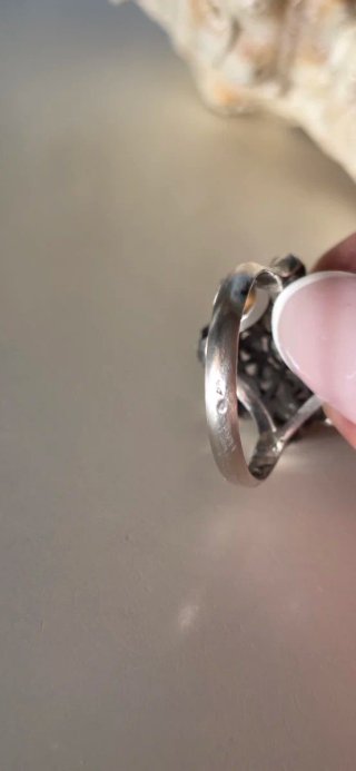 Anillo de plata de ley charro antiguo