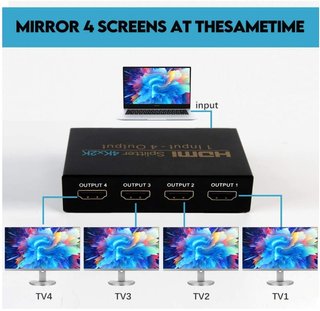 Splitter HDMI NIERBO 1 Entrada 4 Salidas 4K