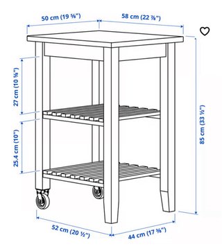 Carrito de cocina BEKVÄM IKEA
