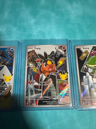 3 Cartas Pokémon: Oshawott, Tepig, Snivy 🇪🇸