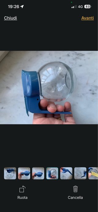 Mini caraffa in vetro con tappo vintage