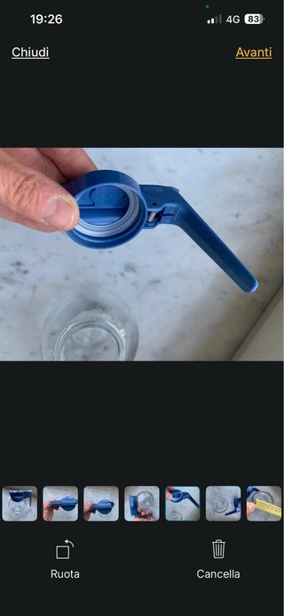 Mini caraffa in vetro con tappo vintage