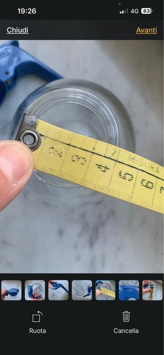 Mini caraffa in vetro con tappo vintage