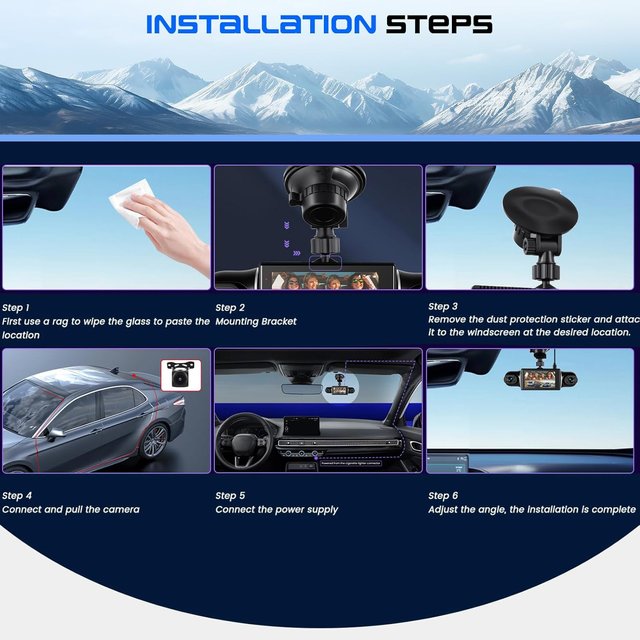 NUEVO - CAMECHO Dashcam 4 Canales 2K