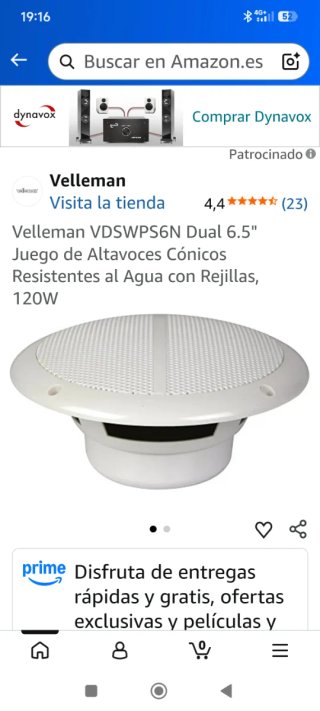 Altavoces empotrables 120W (Set de 4)
