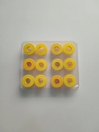 12 cintas correctoras amarillas