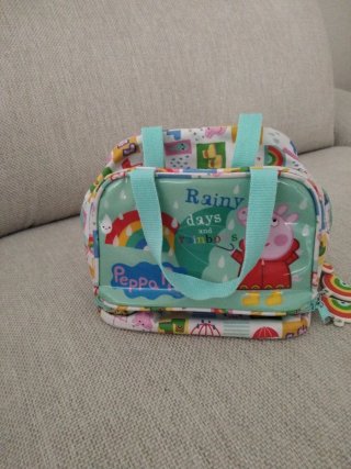 Bolsa Peppa Pig días lluviosos y arcoíris