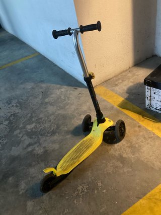 Patinete 3 ruedas Btwin B100 Amarillo