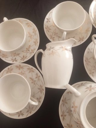 Juego de té Santa Clara porcelana vintage