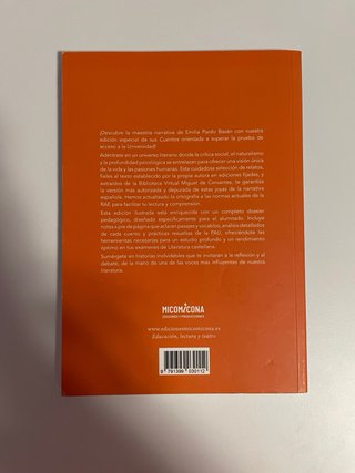 Libro “Antología de cuentos” (Emilia Pardo Bazán)