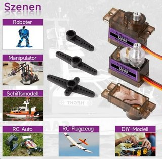 Servomotores Miuzei MF90 Micro Servo (10uds)