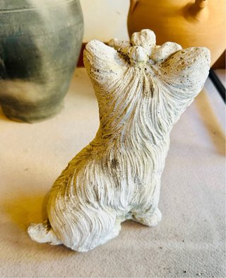 Escultura Perro Yorkshire Terrier Piedra