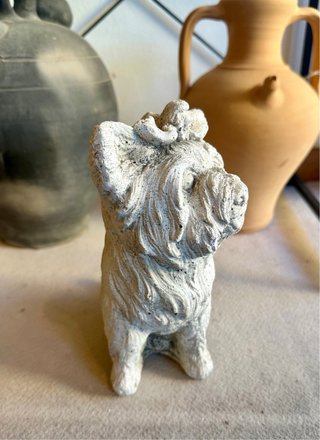 Escultura Perro Yorkshire Terrier Piedra