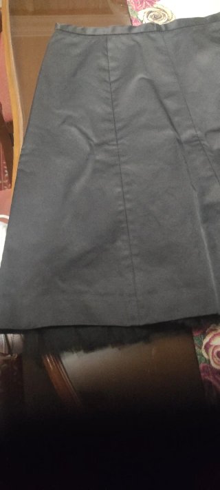 Falda negra Trucco Talla 38 con tul