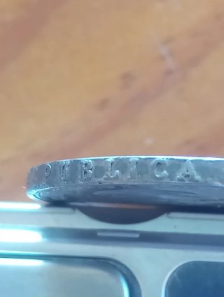 Moneda un peso uruguayo de 1917. Plata 900